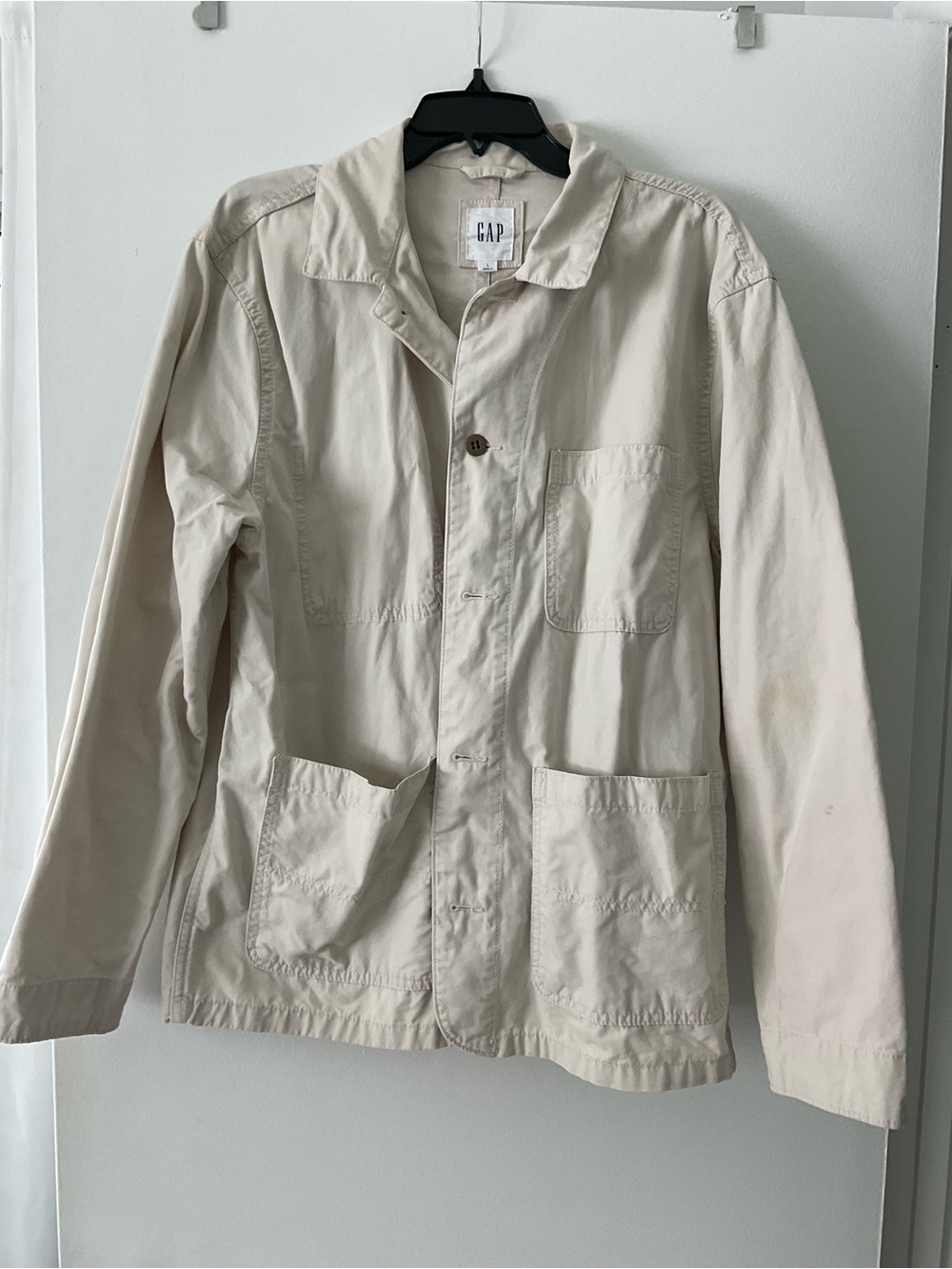 GAP Lightweight Men's Cream Shirt Jacket
